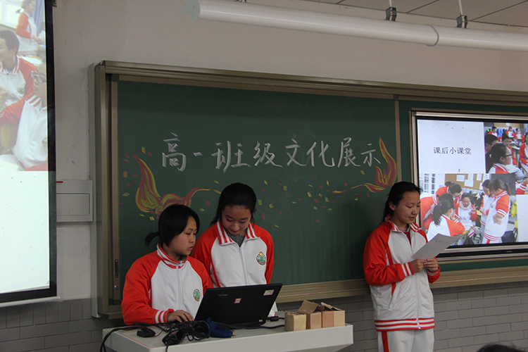高一年级召开班级文化展示活动